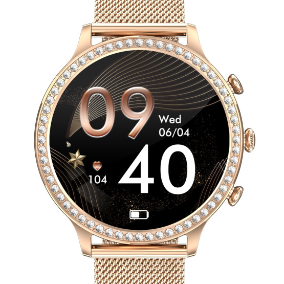Смарт-годинник Smart IQ Girl Gold розумний годинник UWatch