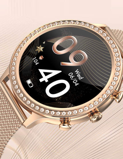 Смарт-годинник Smart IQ Girl Gold розумний годинник UWatch #6237