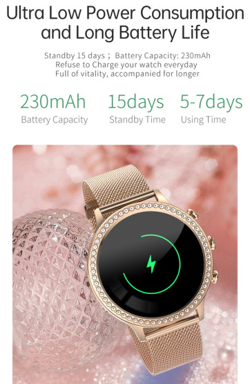 Смарт-годинник Smart IQ Girl Gold розумний годинник UWatch #6247