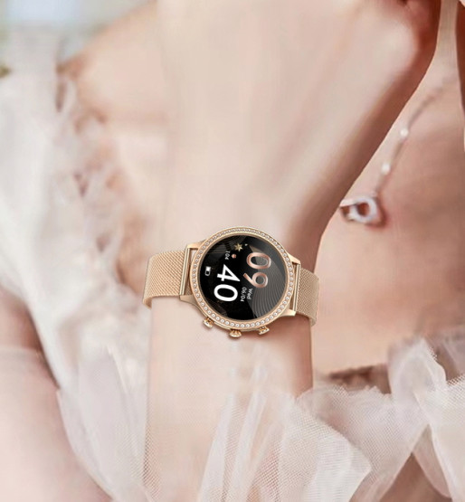 Смарт-годинник Smart IQ Girl Gold розумний годинник UWatch #6239