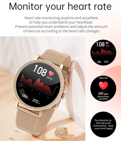 Смарт-годинник Smart IQ Girl Gold розумний годинник UWatch #6241