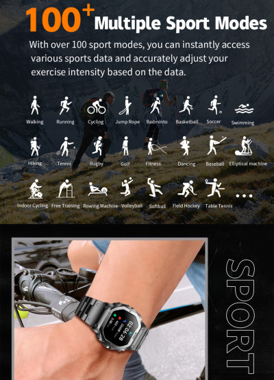 Смарт-годинник Smart Jordan Sport розумний годинник UWatch #7486