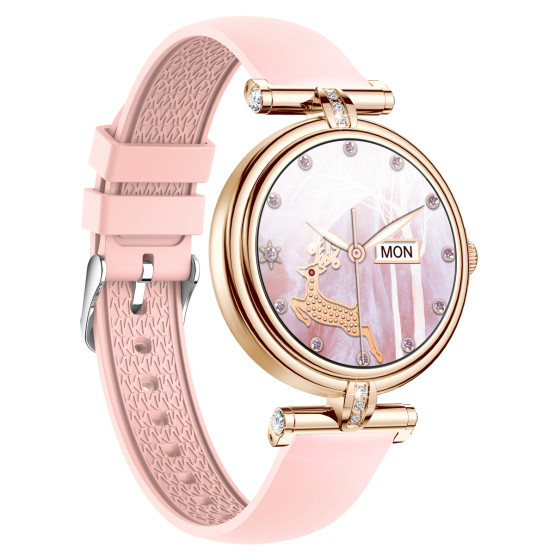 Смарт-годинник Smart Leila Rubber, 2 ремінці розумний годинник UWatch #7128