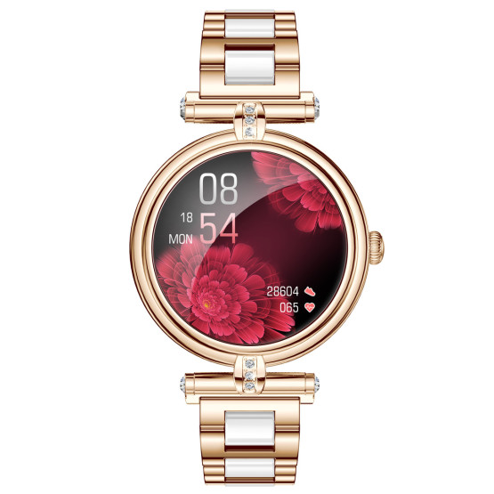 Смарт-годинник Smart Leila Steel, 2 ремінці розумний годинник UWatch #7101