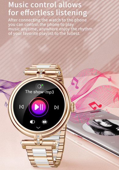 Смарт-годинник Smart Leila Steel, 2 ремінці розумний годинник UWatch #7112