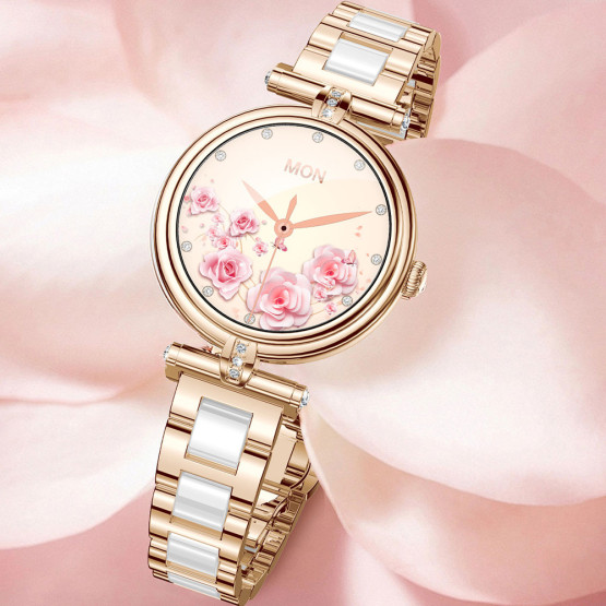 Смарт-годинник Smart Leila Steel, 2 ремінці розумний годинник UWatch #7113