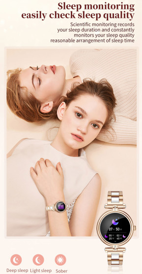 Смарт-годинник Smart Leila Steel, 2 ремінці розумний годинник UWatch #7116