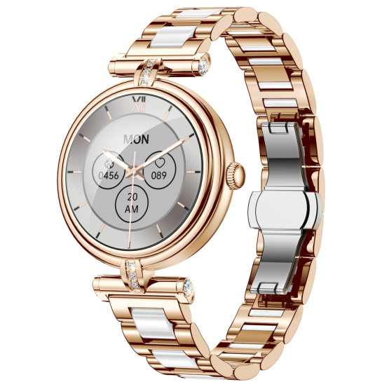 Смарт-годинник Smart Leila Steel, 2 ремінці розумний годинник UWatch #7107