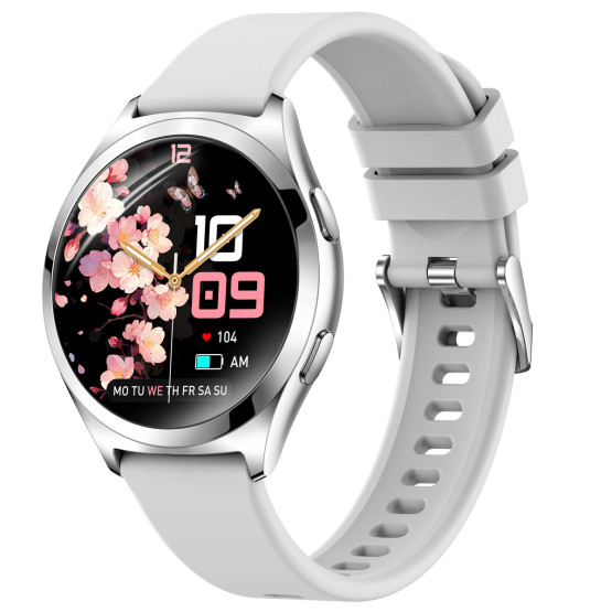 Смарт-годинник Smart Love Pro Silver Rubber, 2 ремінці розумний годинник UWatch