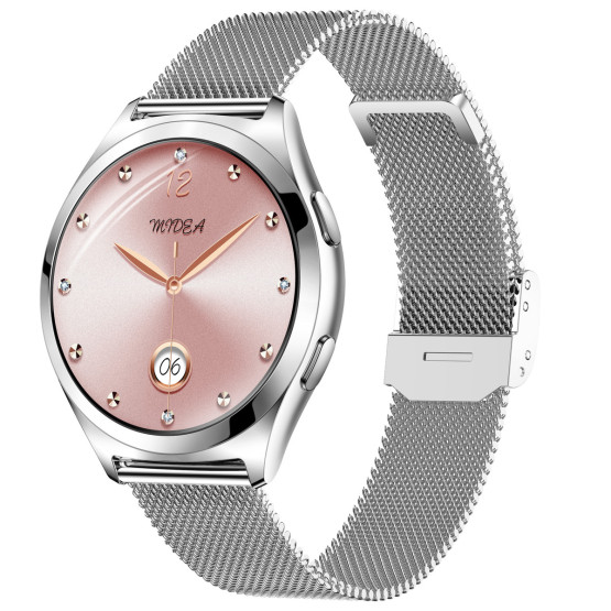 Смарт-годинник Smart Love Pro Silver Steel, 2 ремінці розумний годинник UWatch #9569