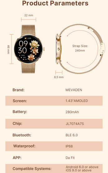 Смарт-годинник Smart Luna Black UWatch 2 ремінці #12751