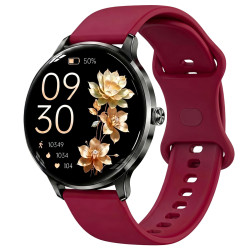 смарт-годинник smart luna cherry rubber 3 ремінці розумний годинник uwatch