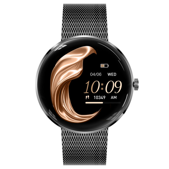 Смарт-годинник Smart Luna Rubber Black UWatch 2 ремінці #12754