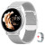 Смарт-годинник Smart Melisia Silver Steel 2 ремінці розумний годинник UWatch з пульсометром