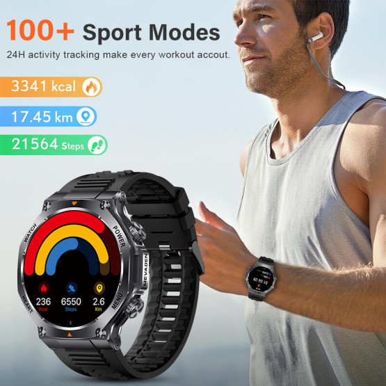 Смарт-годинник Smart Mevaden Ultra Rubber 2 ремінці розумний годинник UWatch #10116
