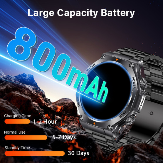 Смарт-годинник Smart Mevaden Ultra Rubber 2 ремінці розумний годинник UWatch #10118