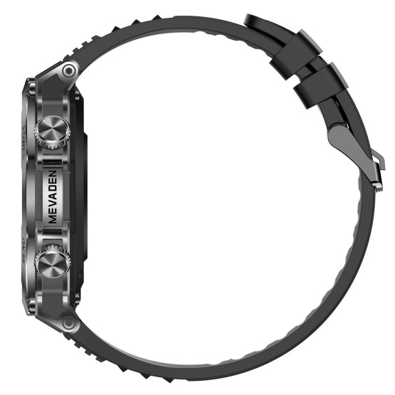 Смарт-годинник Smart Mevaden Ultra Rubber 2 ремінці розумний годинник UWatch #10121