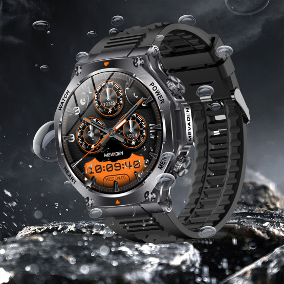 Смарт-годинник Smart Mevaden Ultra Rubber 2 ремінці розумний годинник UWatch #10122