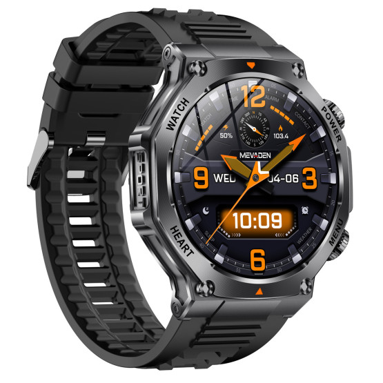 Смарт-годинник Smart Mevaden Ultra Rubber 2 ремінці розумний годинник UWatch #10107