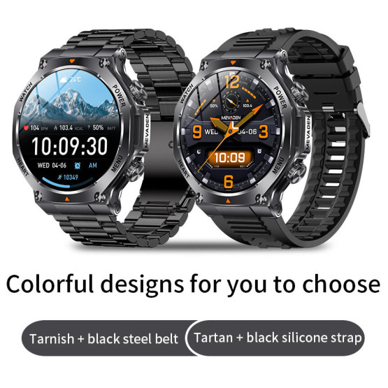 Смарт-годинник Smart Mevaden Ultra Rubber 2 ремінці розумний годинник UWatch #10125
