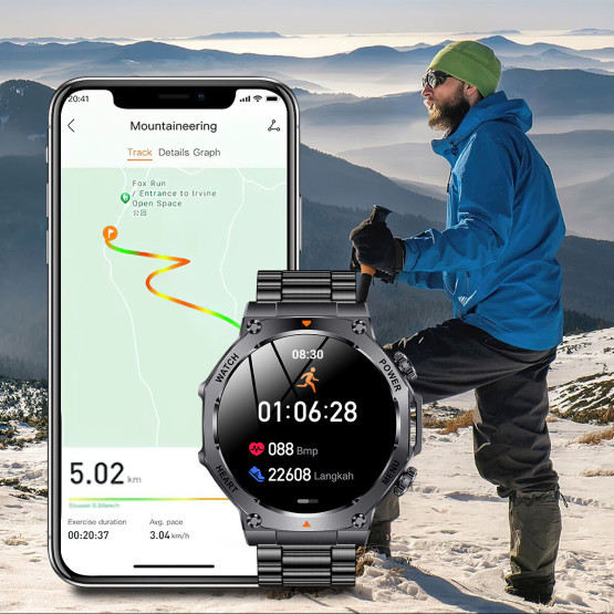 Смарт-годинник Smart Mevaden Ultra Rubber 2 ремінці розумний годинник UWatch #10128