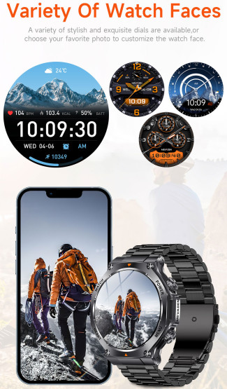 Смарт-годинник Smart Mevaden Ultra Rubber 2 ремінці розумний годинник UWatch #10133