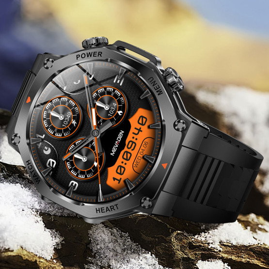 Смарт-годинник Smart Mevaden Ultra Rubber 2 ремінці розумний годинник UWatch #10108