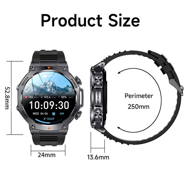 Смарт-годинник Smart Mevaden Ultra Rubber 2 ремінці розумний годинник UWatch #10136