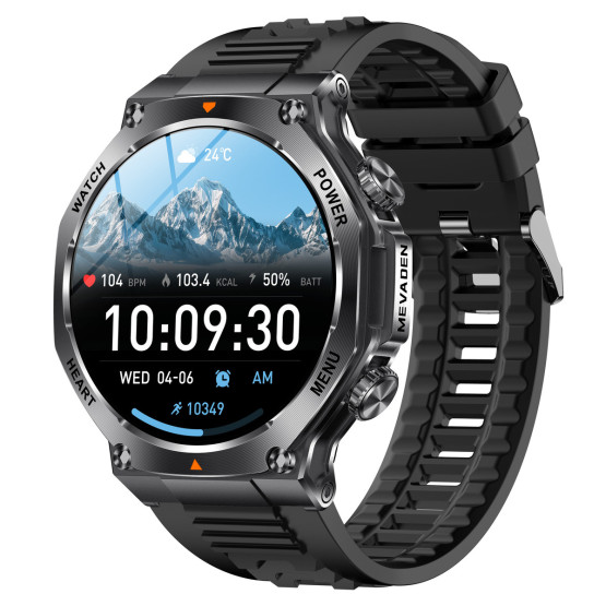 Смарт-годинник Smart Mevaden Ultra Rubber 2 ремінці розумний годинник UWatch #10112