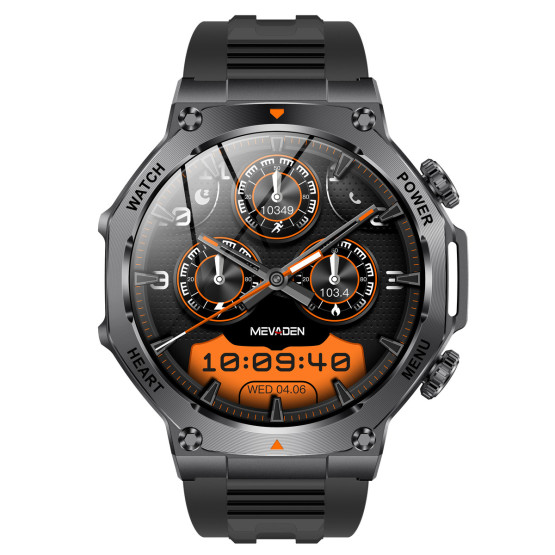 Смарт-годинник Smart Mevaden Ultra Rubber 2 ремінці розумний годинник UWatch #10113
