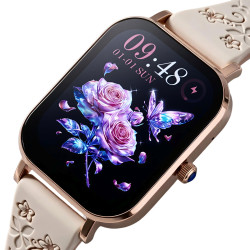 смарт-годинник uwatch smart miami beige flower 2 ремінці