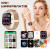 Смарт-годинник UWatch Smart Miami Beige Flower 2 ремінці #13326