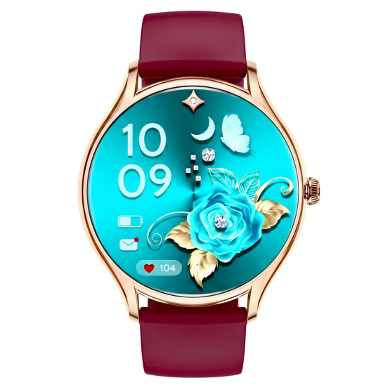 Смарт-годинник UWatch Smart Milano Cherry Rubber 3 ремінці #13868