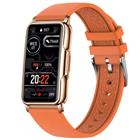 Жіночий розумний годинник Smart Mioband Nano+ Orange 2 ремінці смарт-годинник UWatch з пульсометром