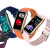 Жіночий розумний годинник Smart Mioband Nano+ Orange 2 ремінці смарт-годинник UWatch з пульсометром #10738