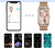 Жіночий розумний годинник Smart Mioband Nano+ Orange 2 ремінці смарт-годинник UWatch з пульсометром #10740