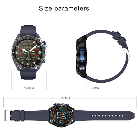 Смарт-годинник Smart Navigation Pro Steel Black з GPS 3 ремінці #13277