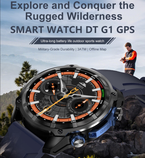 Смарт-годинник Smart Navigation Pro Steel Black з GPS 3 ремінці #13264