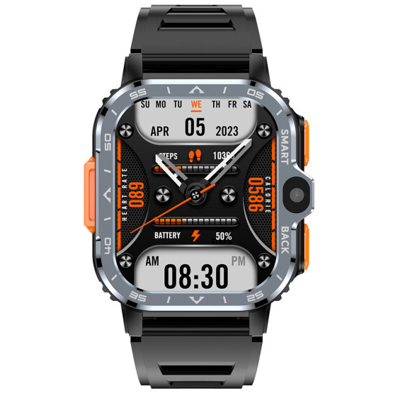 Смарт-годинник Smart Nova Sim Rubber Black UWatch 2 ремінці #12710