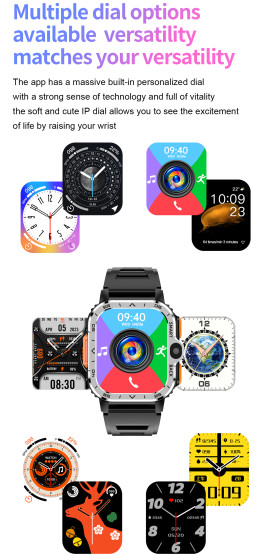 Смарт-годинник UWatch Smart Nova Sim Steel Black 2 ремінці #12703