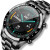 Смарт-годинник Smart Power Nano Black розумний годинник Lige #5969