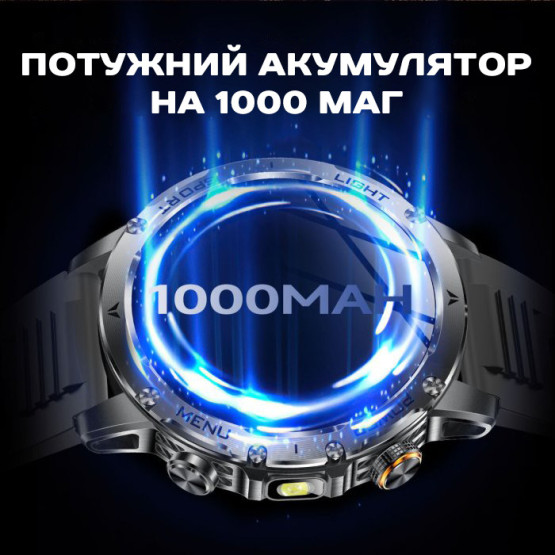 Смарт-годинник UWatch Smart Power Ultra Venom Green 3 ремінці #14235
