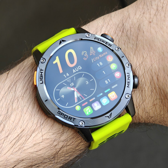 Смарт-годинник UWatch Smart Power Ultra Venom Green 3 ремінці #14239