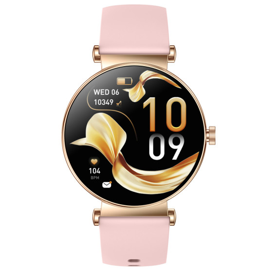 Смарт-годинник Smart Princess Rubber Pink 2 ремінці - жіночий розумний годинник UWatch #10510