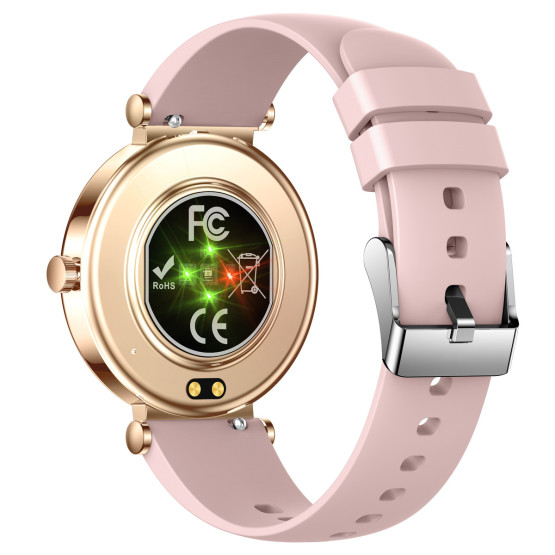 Смарт-годинник Smart Princess Rubber Pink 2 ремінці - жіночий розумний годинник UWatch #10520