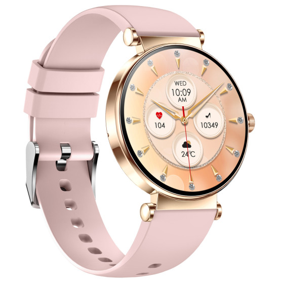 Смарт-годинник Smart Princess Rubber Pink 2 ремінці - жіночий розумний годинник UWatch #10511