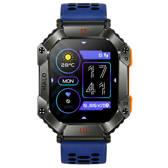 Смарт-годинник UWatch Smart Racer K+ Blue Rider з компасом 3 ремінці #14198