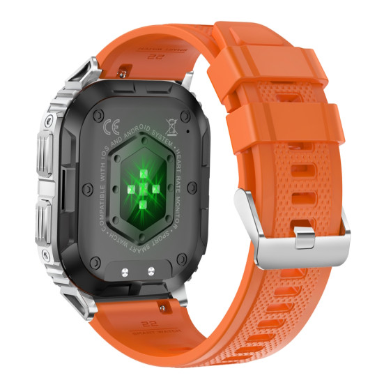Смарт-годинник Smart Respect X Orange з компасом розумний годинник UWatch #6528