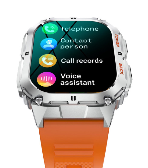 Смарт-годинник Smart Respect X Orange з компасом розумний годинник UWatch #6523