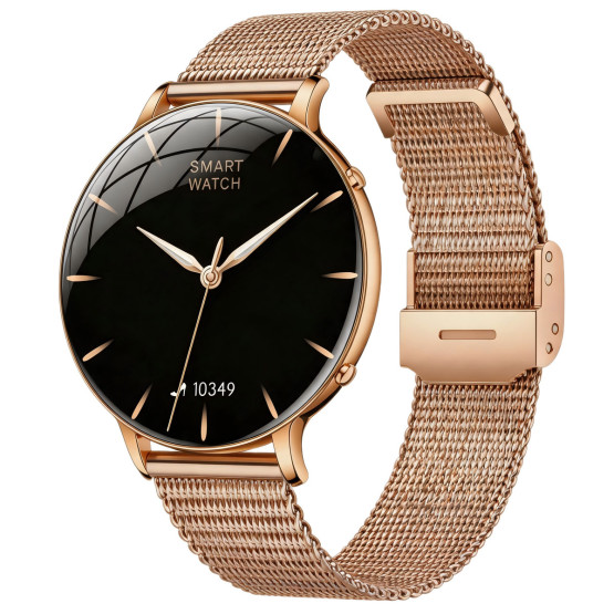 Смарт-годинник UWatch Smart Rose Steel з ліхтариком 2 ремінці